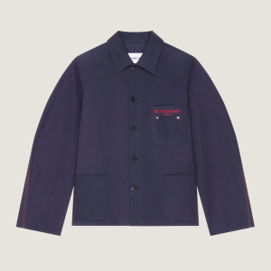 Áo khoác Couture Seam bằng vải denim thêu Paris